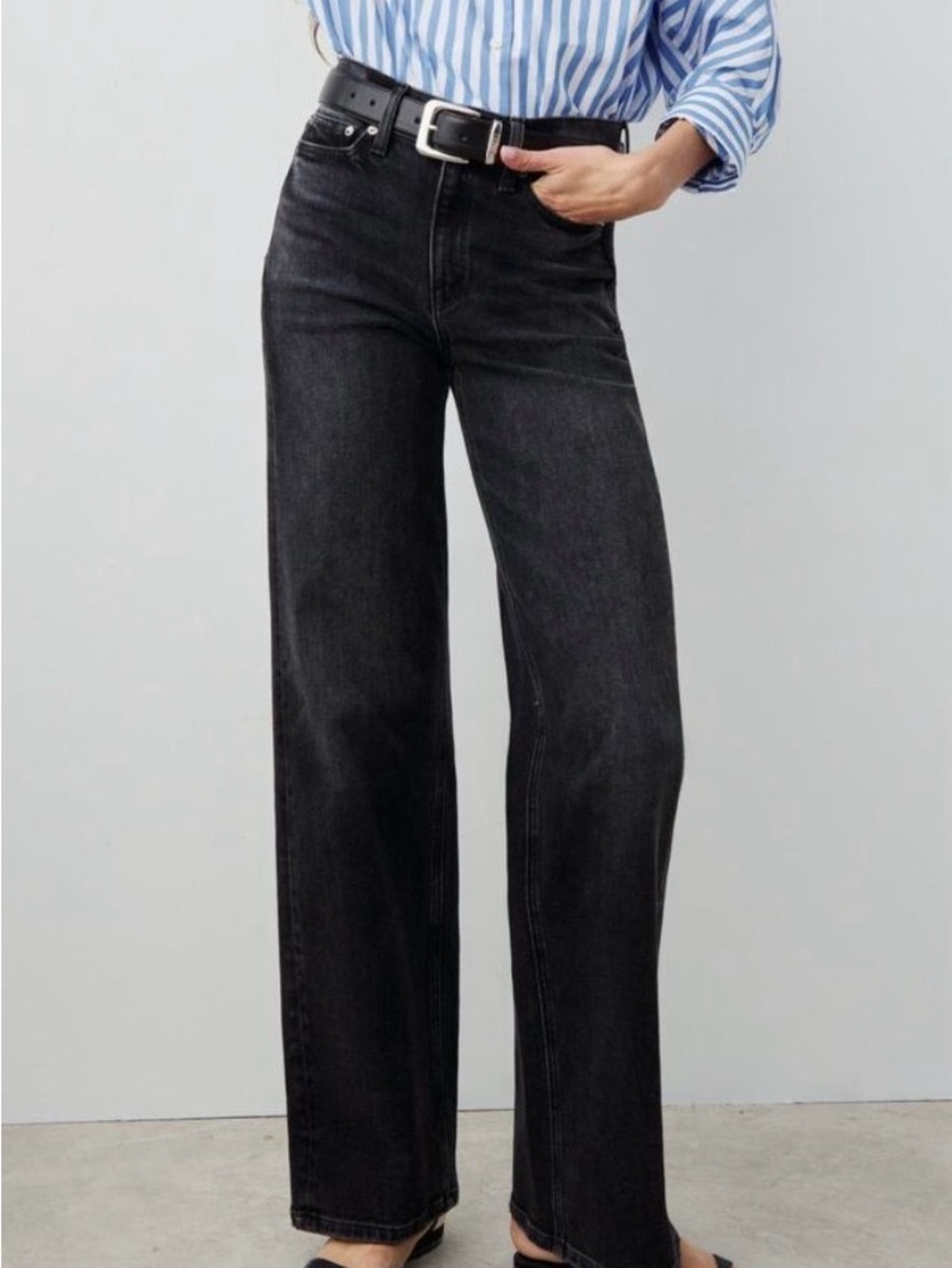 AYR Black Straight-Leg Women's Jeans